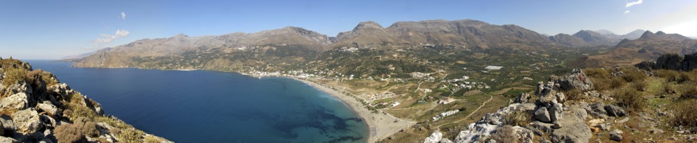 Plakias from the headland, October 2011